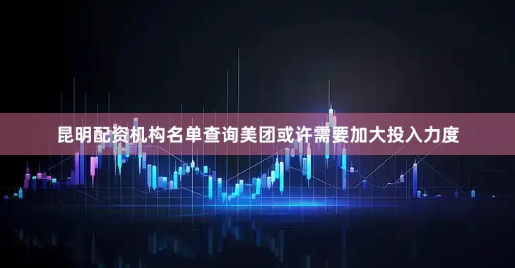 昆明配资机构名单查询美团或许需要加大投入力度